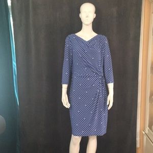 Polo by Ralph Lauren Blue Patterned Dress